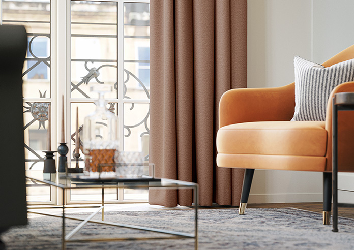 Stamford, Cinnamon - Made to Measure Curtains - Image 5